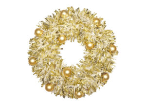 Green spherical decorative wreath-Tinsel garland christmas-Tinsels garland OEM插图3