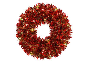 Multi-Colored Wreath-red tinsel wreath- Christmas Tinsels garland Factory插图3