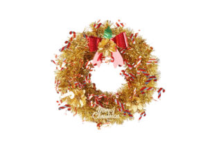 Candy Cane Wreaths-Red tinsel garland-Christmas Tinsels wreaths Factory插图2