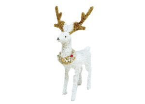 Christmas White Elk Decorations-Christmas party tinsels decoration-Festival decoration OEM插图2