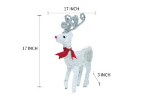 Christmas White Elk Decorations-Christmas party tinsels decoration-Festival decoration OEM插图3
