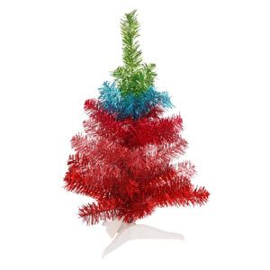 Rainbow Tabletop Tree-decorated table top christmas trees-mini table top christmas tree