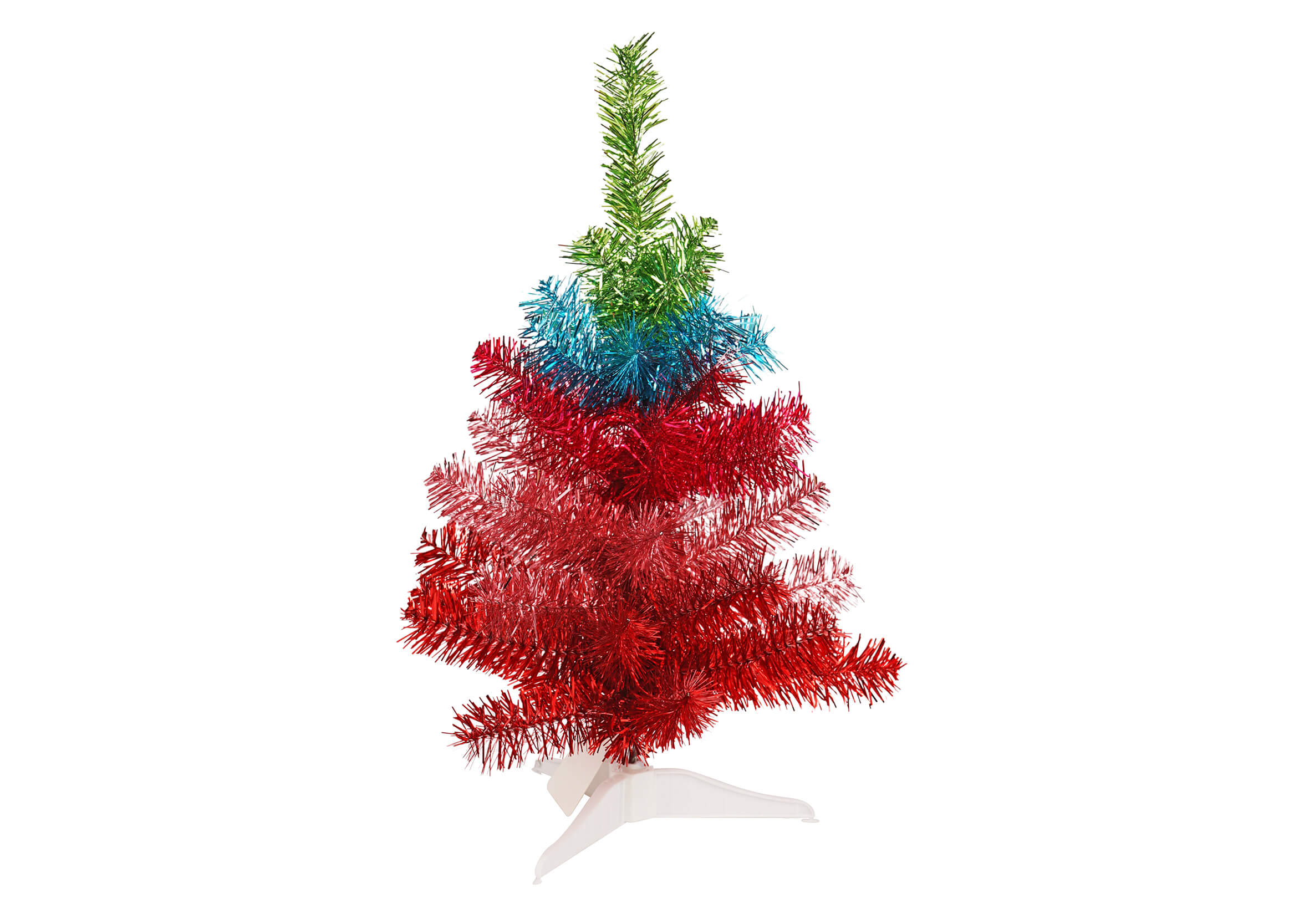 Rainbow Tabletop Tree-decorated table top christmas trees-mini table top christmas tree