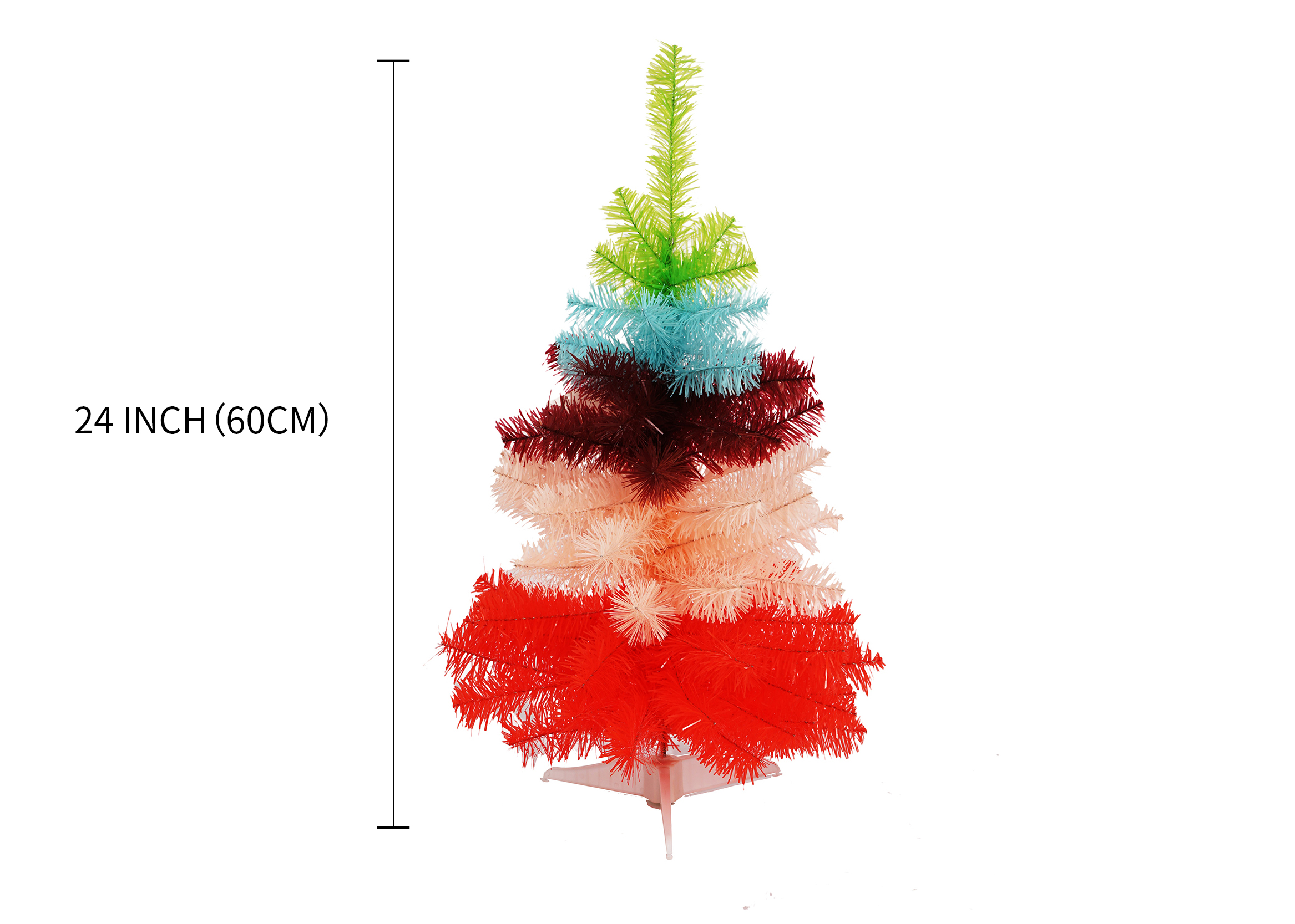 Rainbow Tabletop Tree-decorated table top christmas trees-mini table top christmas tree - Image 3
