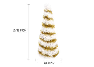 Two-color Christmas tree-gold table top christmas trees-table top decorated tree插图1