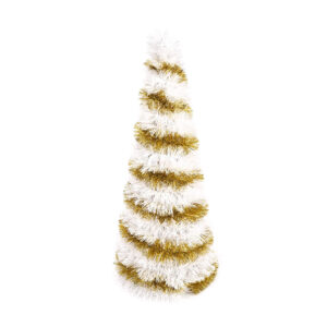 Two-color Christmas tree-gold table top christmas trees-table top decorated tree