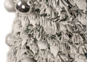 Pop-Up Snow Flocked White Christmas Tree-black artificial tree-Christmas Pop up trees插图4