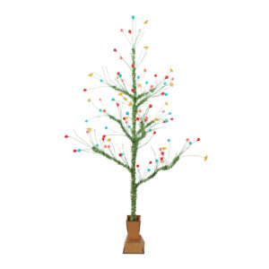 Festive Outdoor Christmas Holiday Decor-Twig Artificial Christmas Tree-Led tree artificial