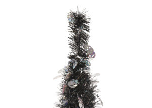 Pop Up Halloween Tinsel Tree-black artificial tree with Shiny Ghost-Halloween Pop up trees插图3