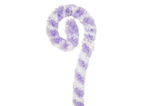 Christmas Candy Tinsel Cane-Yellow and White Tinsel Giant Candy Cane插图2