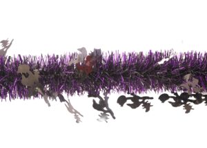 Halloween party tinsels decoration-green tinsel wreath-halloween tinsel garland插图4