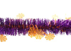 Halloween party tinsels decoration-green tinsel wreath-halloween tinsel garland插图2