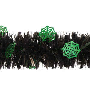 Halloween party tinsels decoration-green tinsel wreath-halloween tinsel garland