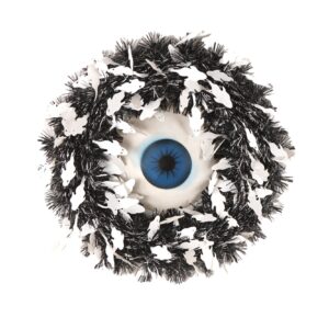 Halloween Door Hanging Wreath-tinsel garland wreath-halloween tinsel wreath ODM