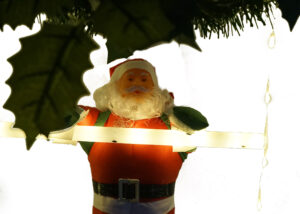 Christmas tinsel garland-Santa Claus Christmas Wreath-Christmas Tinsels wreaths OEM插图1