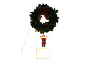 Christmas tinsel garland-Santa Claus Christmas Wreath-Christmas Tinsels wreaths OEM插图