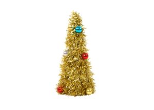 Table top christmas trees-Christmas balls table top tree-Christmas party tinsels decoration插图