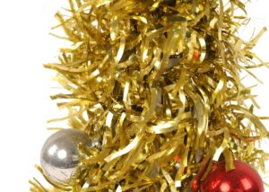 Table top christmas trees-Christmas balls table top tree-Christmas party tinsels decoration插图1