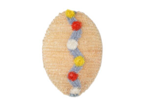 Easter Tinsel Egg Decoration-Fancy Easter Tinsel Eggs-Yellow Easter Tinsel Egg插图1