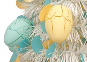 Easter Pop up trees-LED 6ft Easter trees artificial-Easter Egg pop up tinsel tree插图3