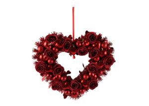 Valentine’s Day Love Shape Tinsel Garland-Wall Heart Hanging Party Garland插图2