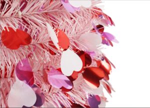 Valentine’s Day artificial tree-7.5 ft pop-up tree-artificial silk plants trees插图1