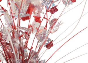 Red Star Table Centerpiece-Christmas festival decoration- Tinsels decoration OEM插图1