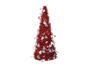 Small Tinsel Tree-Valentine’s Day Artificial tree OEM-4 foot table top tree插图3