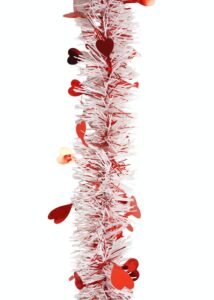 Valentine’s Day Tinsels garland OEM-red tinsel wreath-tinsel garland decor插图3