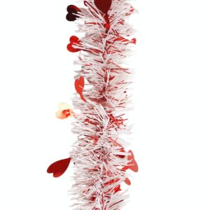 Valentine’s Day Tinsels garland OEM-red tinsel wreath-tinsel garland decor
