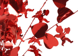 Valentine’s Day party tinsels decoration-Valentine’s Day Heart-shaped Decoration插图3