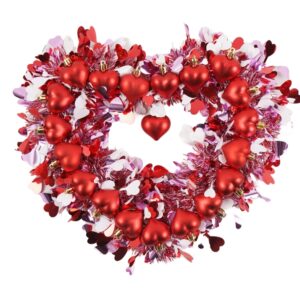 Valentine's Day Love Shape Tinsel Garland-Wall Heart Hanging Party Garland
