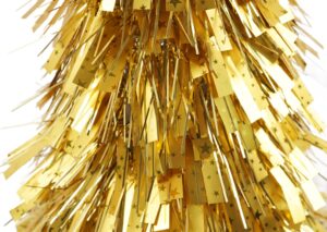 Gold Tinsel Christmas Tree-Decorated Tinsel Cone Christmas Trees-christmas table top tree插图4
