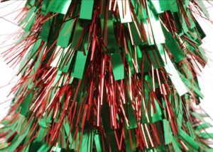 Gold Tinsel Christmas Tree-Decorated Tinsel Cone Christmas Trees-christmas table top tree插图6