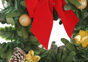 Christmas Wreath Artificial-Wreath Pendant Festive Adornment-Christmas Tinsels garland OEM插图2