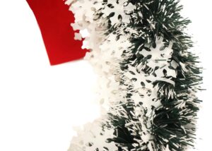 Artificial Christmas Wreaths-Red bow Christmas Wreath-Xmas Decoration ODM插图5