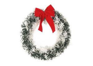 Artificial Christmas Wreaths-Red bow Christmas Wreath-Xmas Decoration ODM插图4
