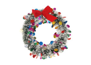 Artificial Christmas Wreaths-Red bow Christmas Wreath-Xmas Decoration ODM插图2