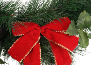 Christmas Tinsels wreaths OEM-red tinsel wreath-Artificial Christmas garland插图4