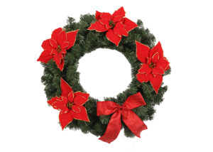 Christmas Tinsels wreaths OEM-red tinsel wreath-Artificial Christmas garland插图1