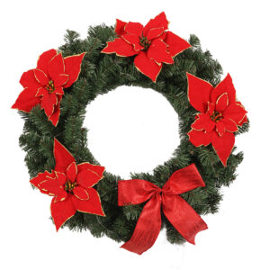 Christmas Tinsels wreaths OEM-red tinsel wreath-Artificial Christmas garland