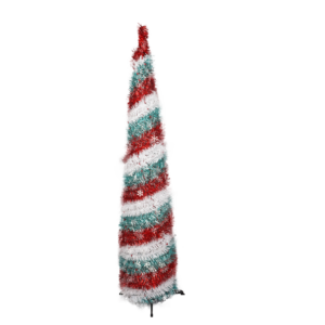 Christmas artificial Sequin Pencil tree-Two-color Christmas tree-artificial christmas tree 5 ft