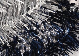 Christmas artificial Sequin Pencil tree-Two-color Christmas tree-artificial christmas tree 5 ft插图5