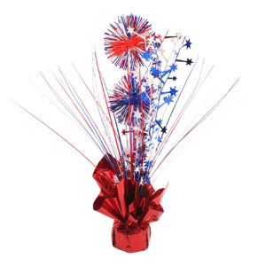 Patriotic Tinsel Burst Centerpiece-4th of July Tinsel Decoration-Independence Day festival decoration