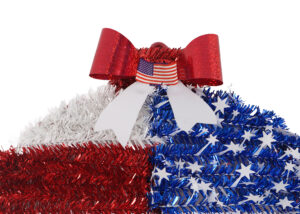 Stars And Stripes Ornament-Independence Day Patriotic Tinsel Colorful Star Wreath-Independence Day Tinsel Decoration插图2