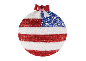 Stars And Stripes Ornament-Independence Day Patriotic Tinsel Colorful Star Wreath-Independence Day Tinsel Decoration插图1