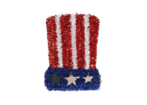 Stars And Stripes Ornament-Independence Day Patriotic Tinsel Colorful Star Wreath-Independence Day Tinsel Decoration插图3