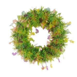 Easter Decorations-Chicks Easter tinsel Wreaths-GREEN tinsels garland