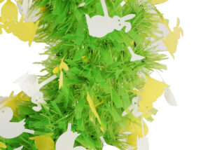 Easter Decorations-Chicks Easter tinsel Wreaths-GREEN tinsels garland插图1