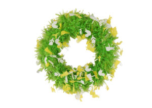Easter Decorations-Chicks Easter tinsel Wreaths-GREEN tinsels garland插图